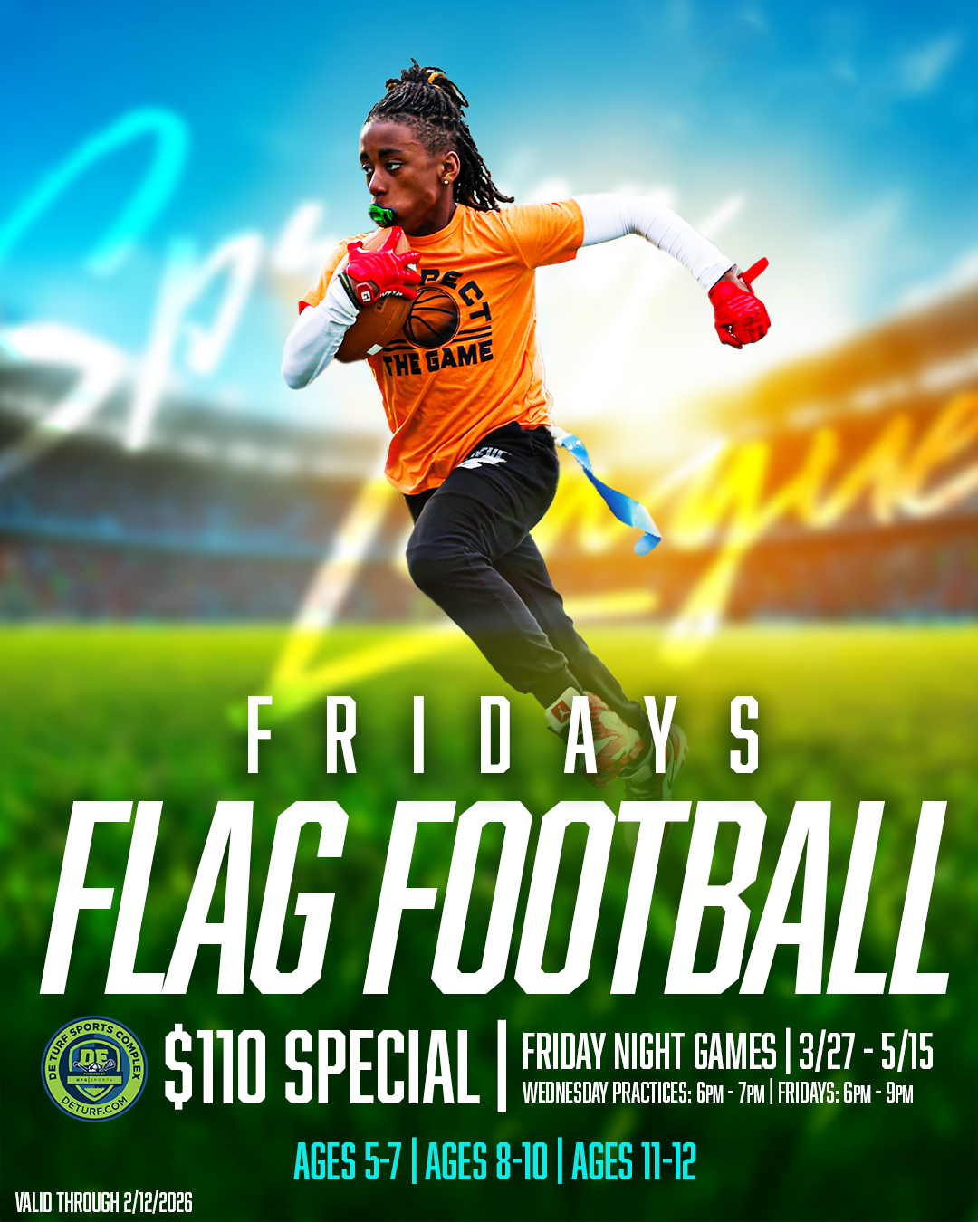 Flag Football Spring 26’ promo