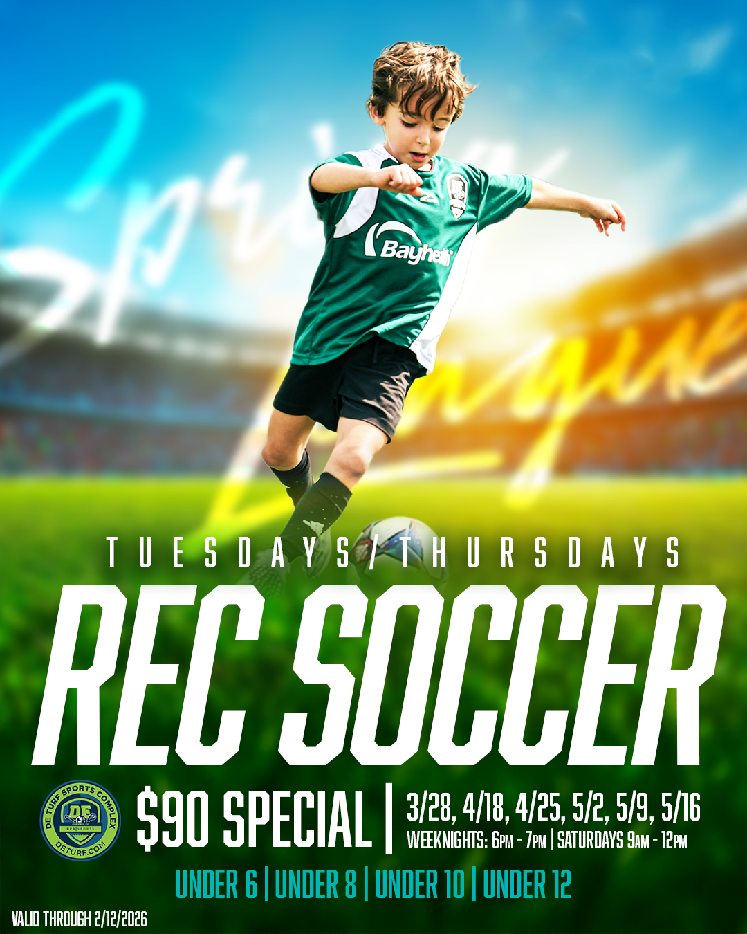 Rec Soccer Spring 26’ promo