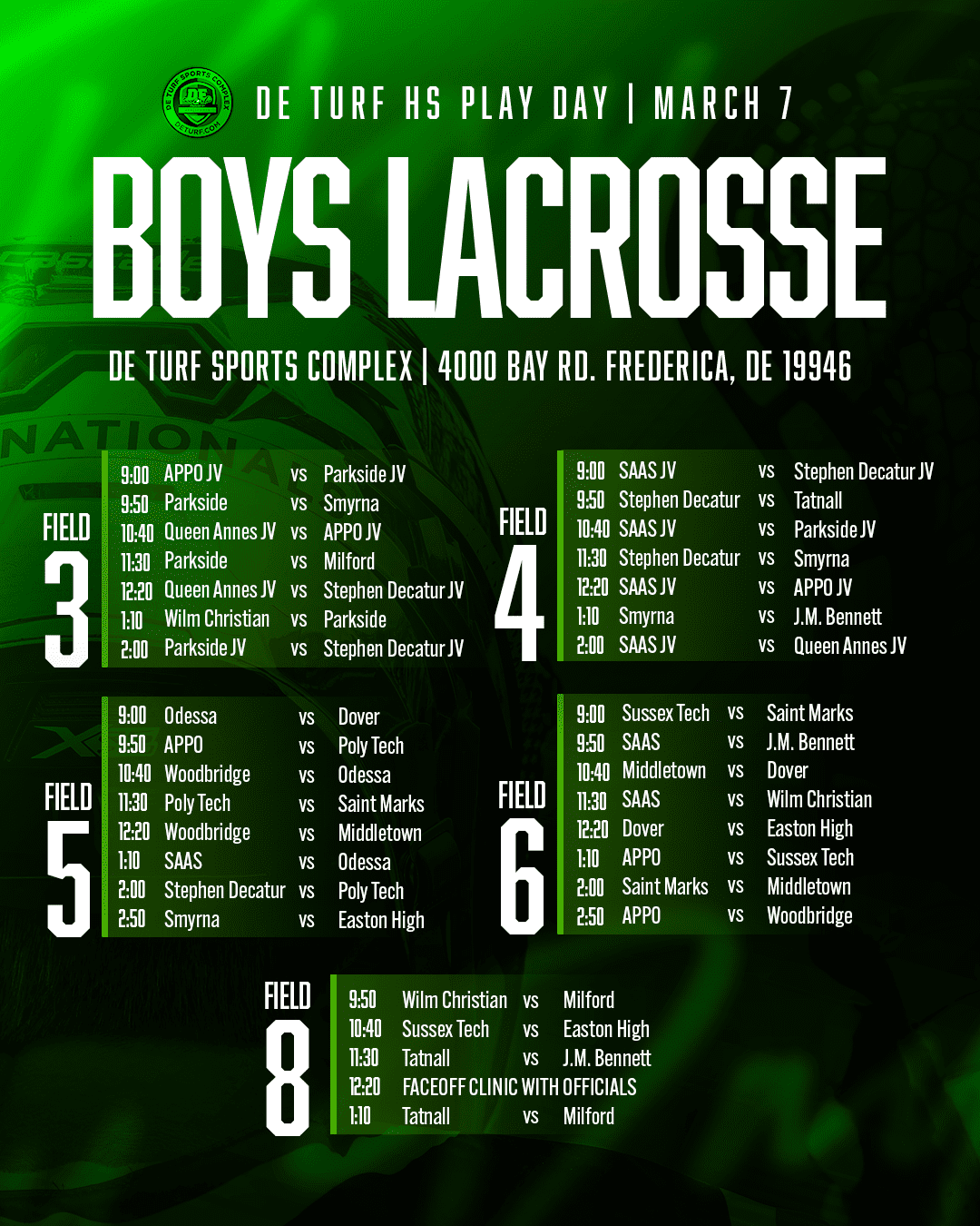 BLAX Schedule